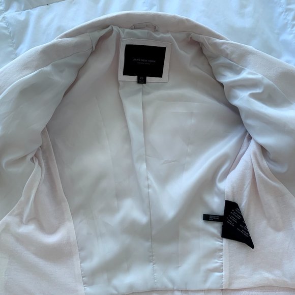 Andrew Marc XS light pink suede moto jacket - Picture 3 of 4